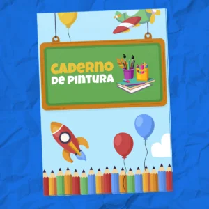 CADERNO DE PINTURA – Colorir e Completar Palavras
