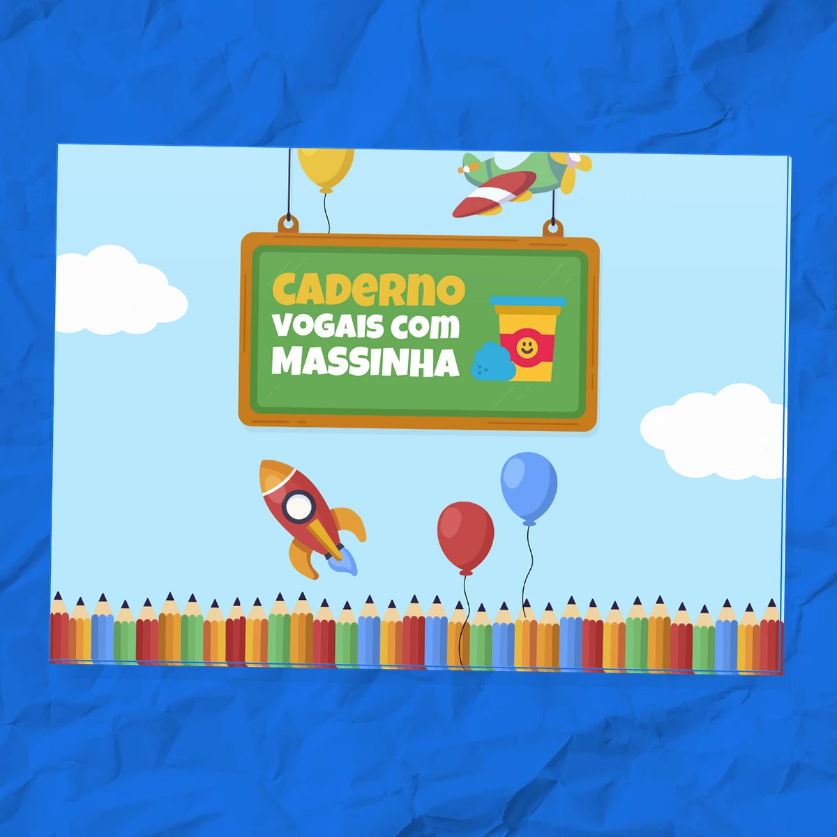 CADERNO VOGAIS COM MASSINHA – Modelagem de A, E, I