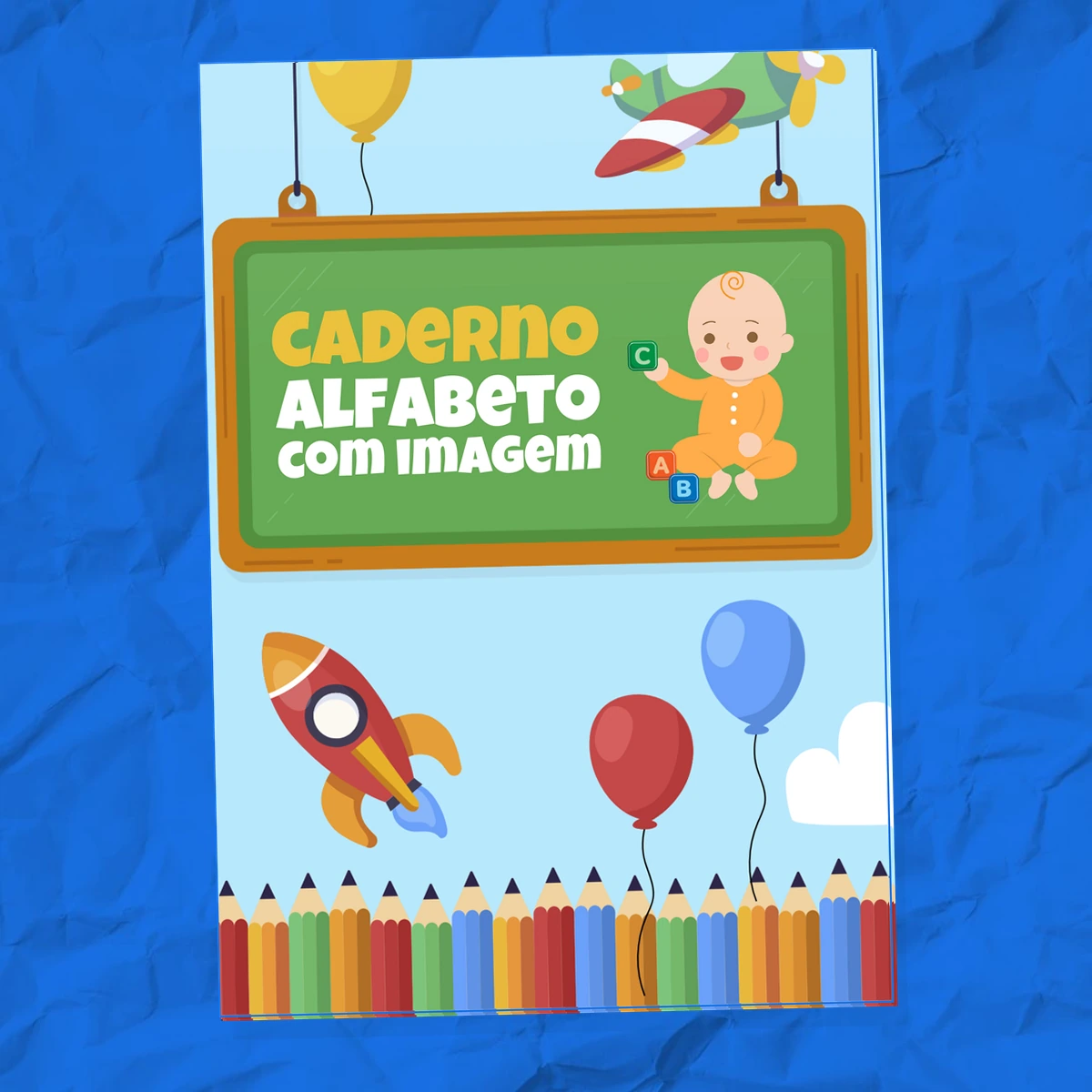CADERNO ALFABETO COM IMAGEM – Ligue as Letras às Figuras