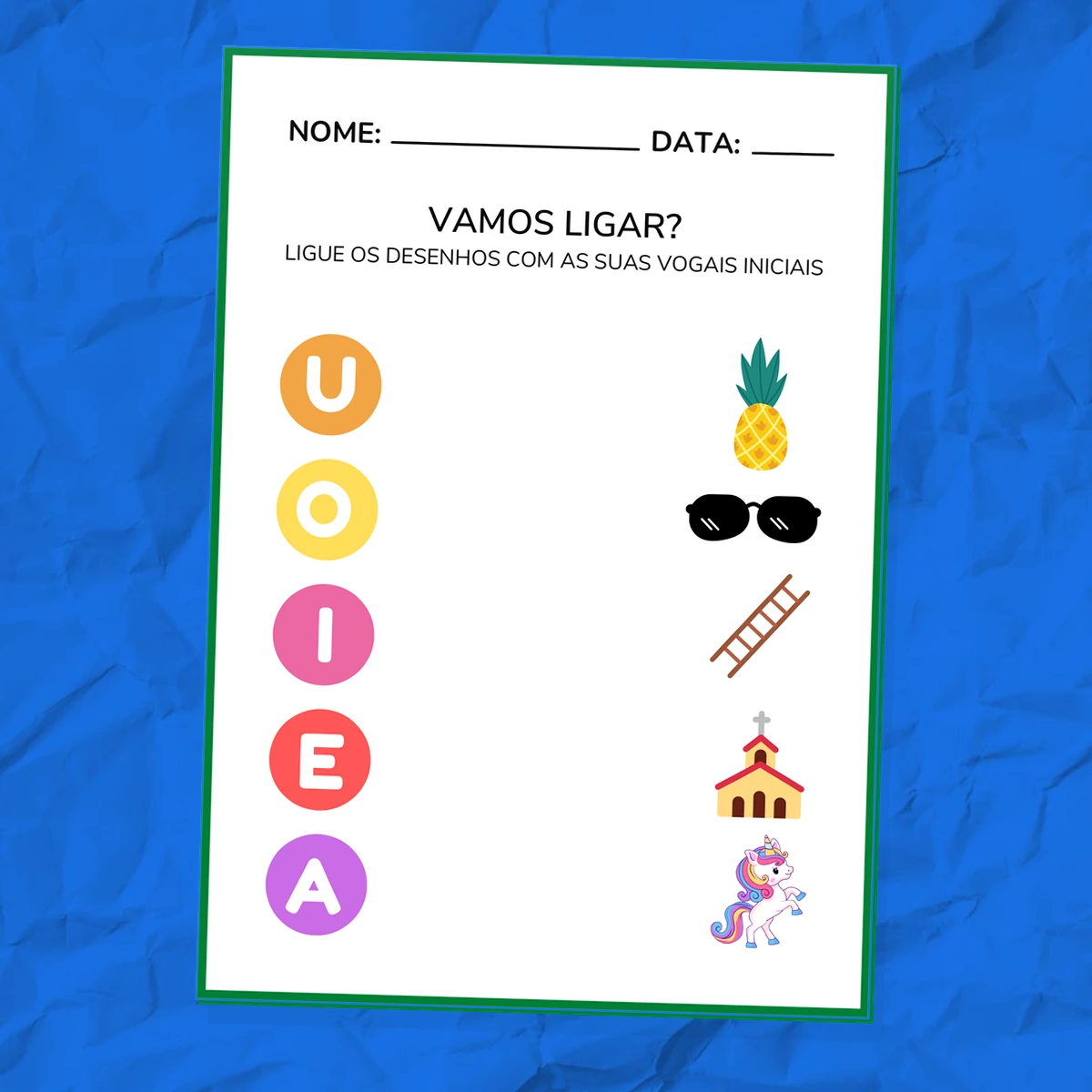 CADERNO VOGAIS – Iniciais e Escrita de Palavras