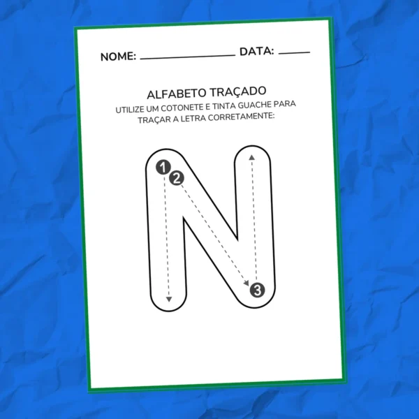 CADERNO ALFABETO TRAÇADO – Pintura com Cotonete e Guache - Loja ...