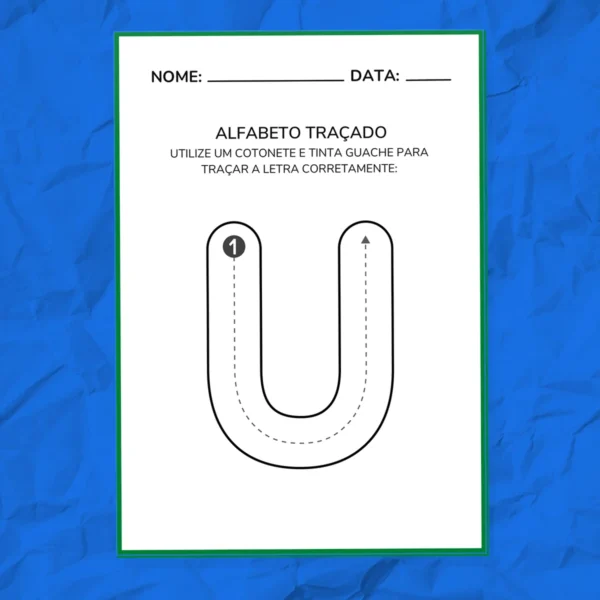 CADERNO ALFABETO TRAÇADO – Pintura com Cotonete e Guache - Loja ...